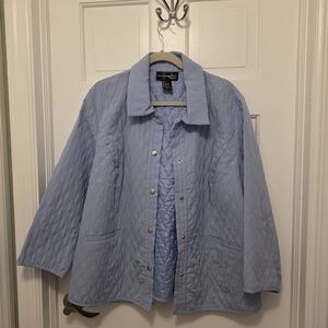 Requirements Quilted Light Weight Jacket Size 1X Snap Close